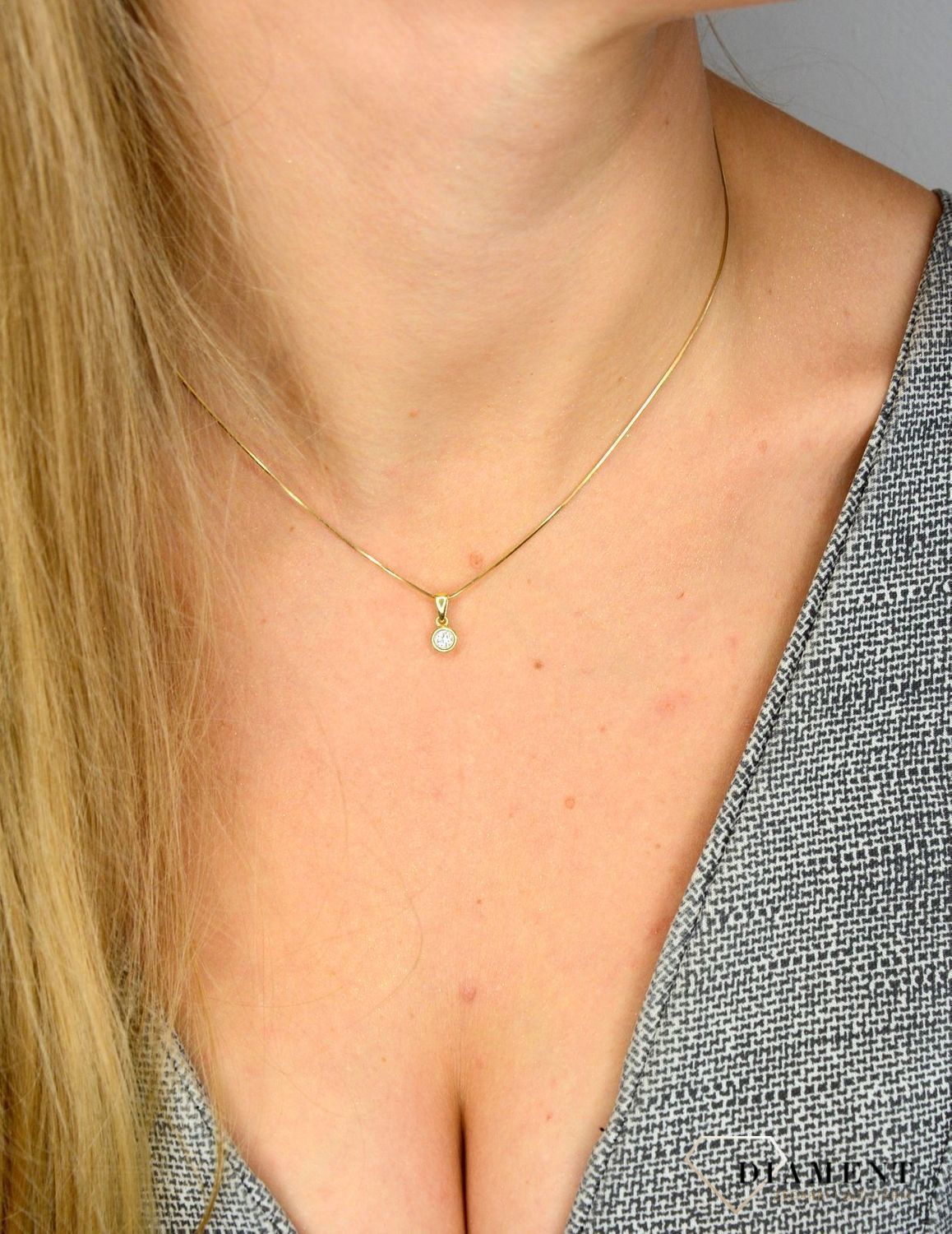 Zawieszka złota DIAMENT diament 0,08 ct P 304.jpg